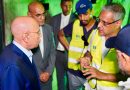 Ghazouani en déplacement sur le site de la sous-station de transformation Est ravagée par un incendie